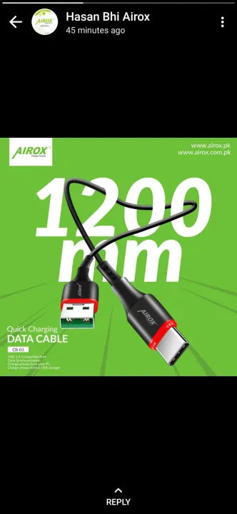 Airox Data Cable CB 03 IP